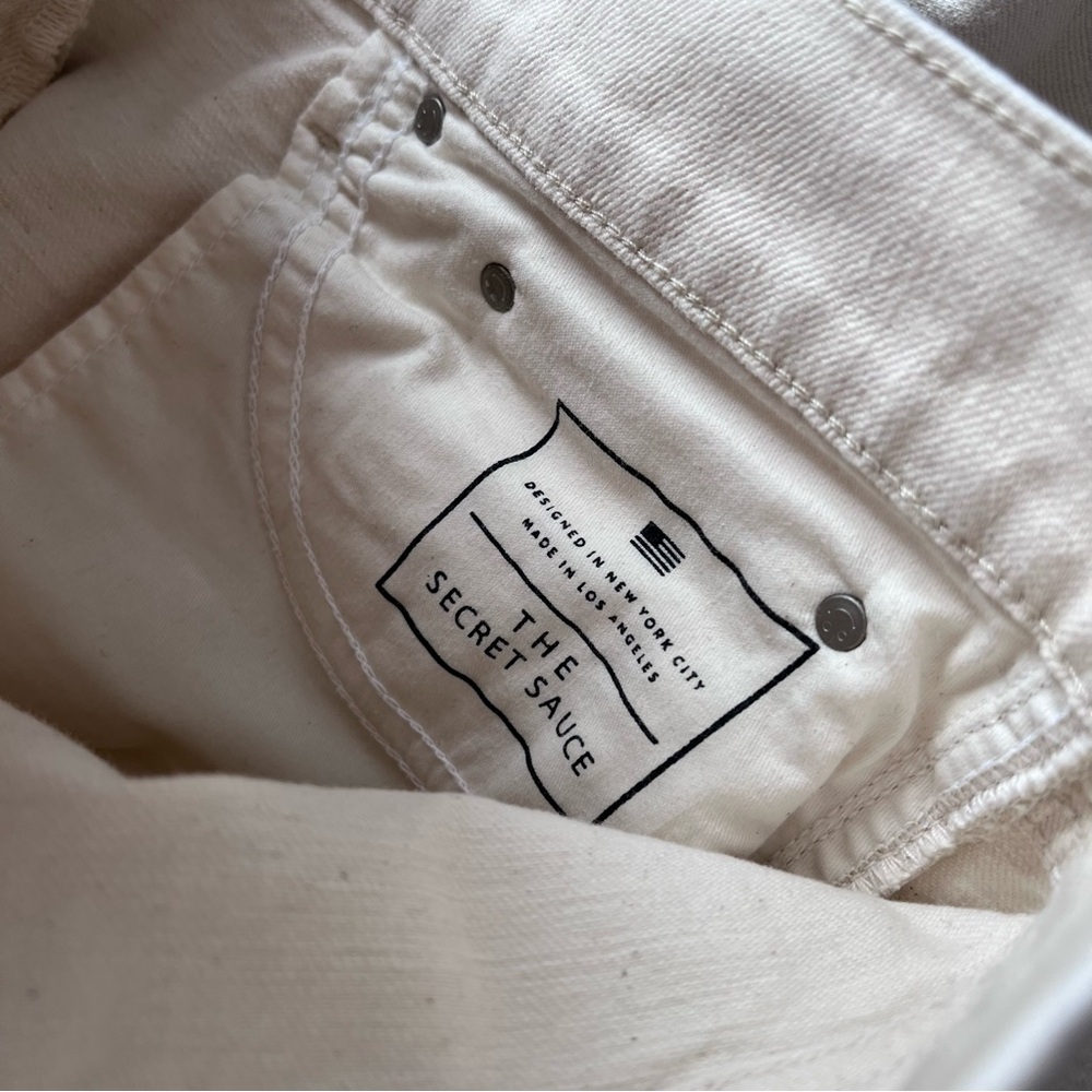 AYR Straight Leg Jeans in Cream - Picture 10 of 11